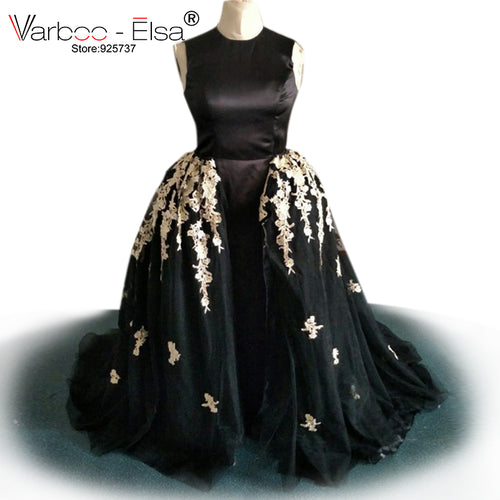 VARBOO_ELSA Prom Dress 2017 Tulle Taffeta Fabric sleeveless Applique Zipper Sheath Evening Dress Arabia 2017 Vestido De Renda - Ur World Services 