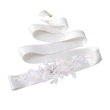 TOPQUEEN S74 Stock Free shipping Arrival embroidered bridal sash belt Fabric Bride Sash Handmade Crystal Wedding Belts - Ur World Services 