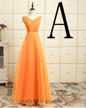 beautiful modest long orange new tulle elegant fabric boat neck top evening dress party dresses 2017 dinner ball gown H4121 - Ur World Services 