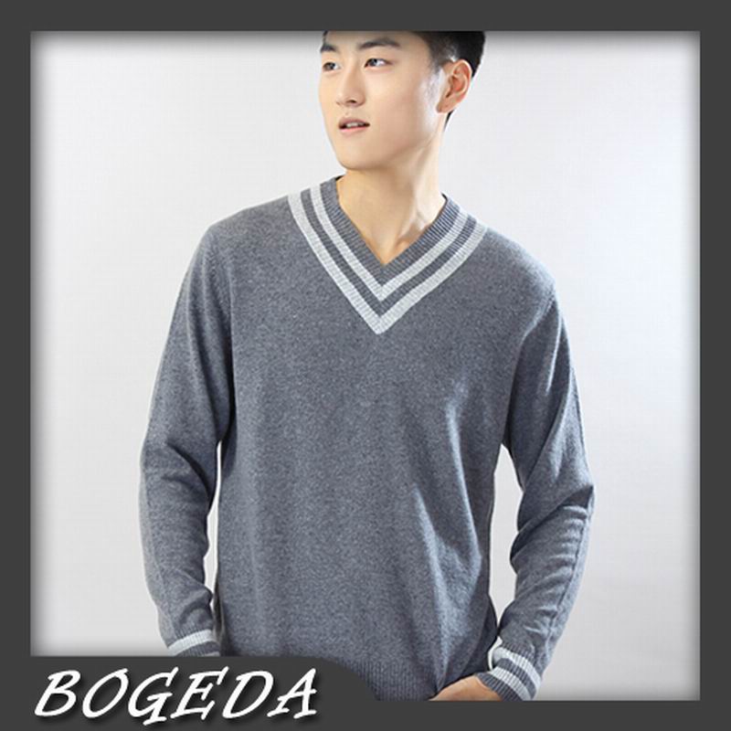 Cashmere Sweater Men 's Pullover V neck Gray Fashion Style High Quality Natural fabric Free shipping Stock Clearance - Ur World Services 