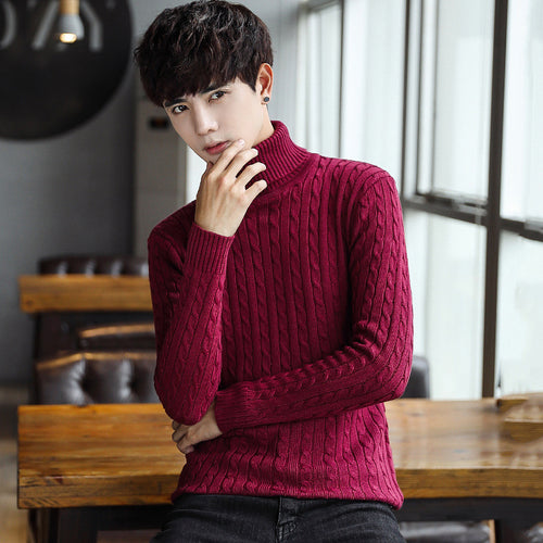 Merino Wool Men Cashmere Sweater Fabrics Slim Fit Sweaters Knitting Mens For 2017 Striped Knitted Coat Male Jacket 300 - Ur World Services 