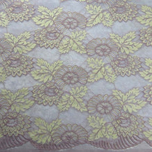 Multi-color Flower Applique Mesh Lace Fabric - Ur World Services 